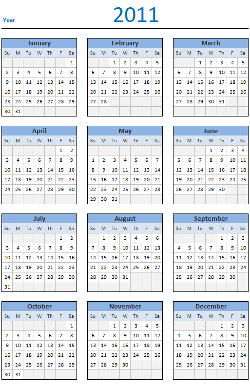 july 2011 calendar template. Free 2011 Calendar - Download