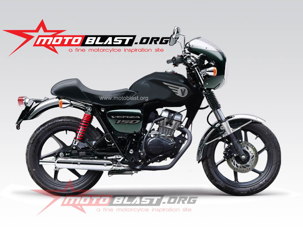 Honda Verza Black Retro1 MOTOBLAST