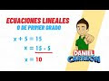 Ecuaciones lineales