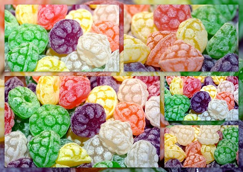 Unos caramelos de colores