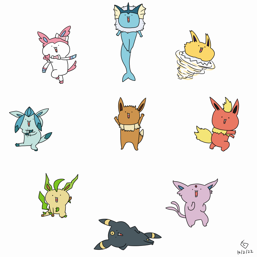 画像 イーブイの進化 ブイズが可愛い Naver まとめ