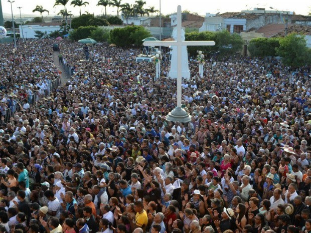 Romaria de Juazeiro do Norte é um dos maiores eventos católicos do Brasil (Foto: TV Verdes Mares/Reprodução)