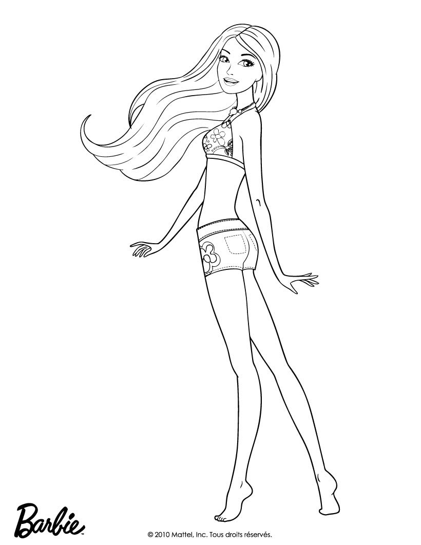 Download Barbie as merliah coloring pages - Hellokids.com
