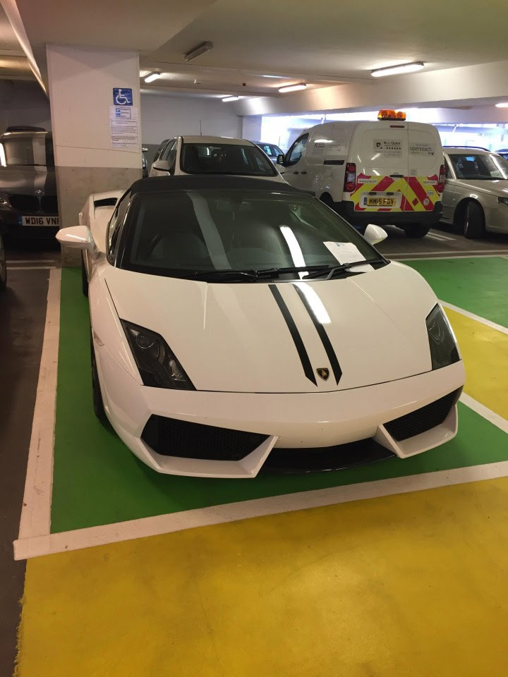 This £250,000 Lambo was snapped parked in a clearly-marked disabled bay in Bristol