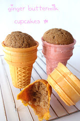 Ginger Buttermilk Cupcakes