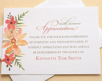  thank you sympathy cards with colorful watercolor flowers custom