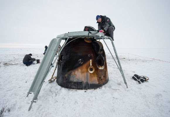 Expedition 38 Soyuz TMA-10M Landing