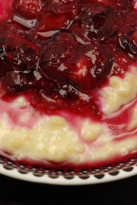 Sweet Frumenty Pudding with Poached Blueberries© by Haalo
