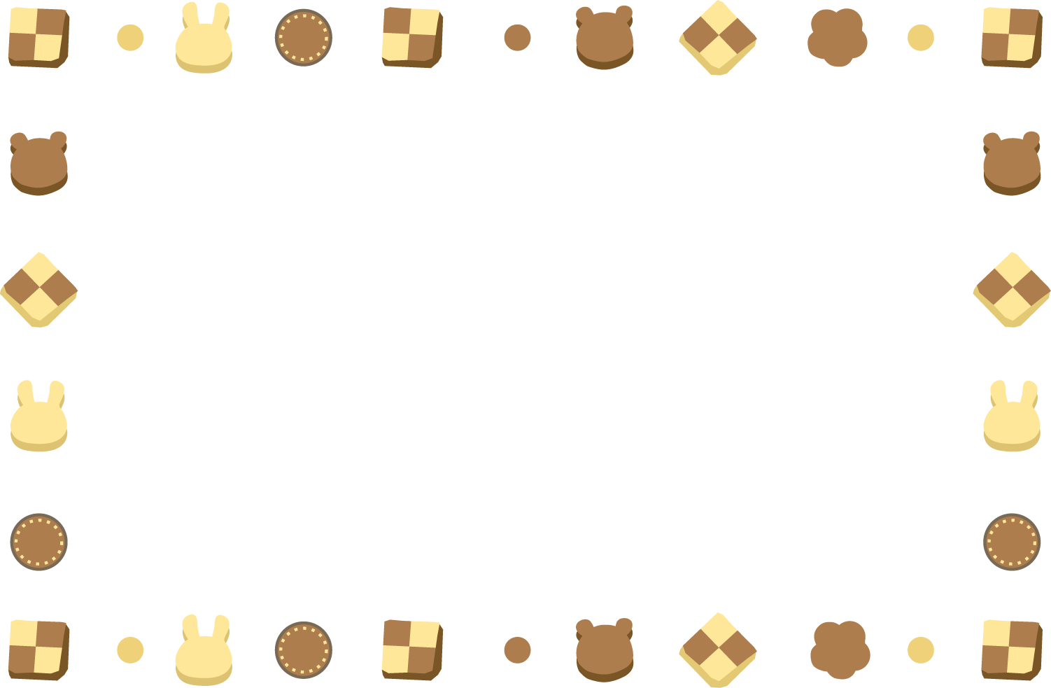 お菓子イラスト お菓子すくい 無料イラスト