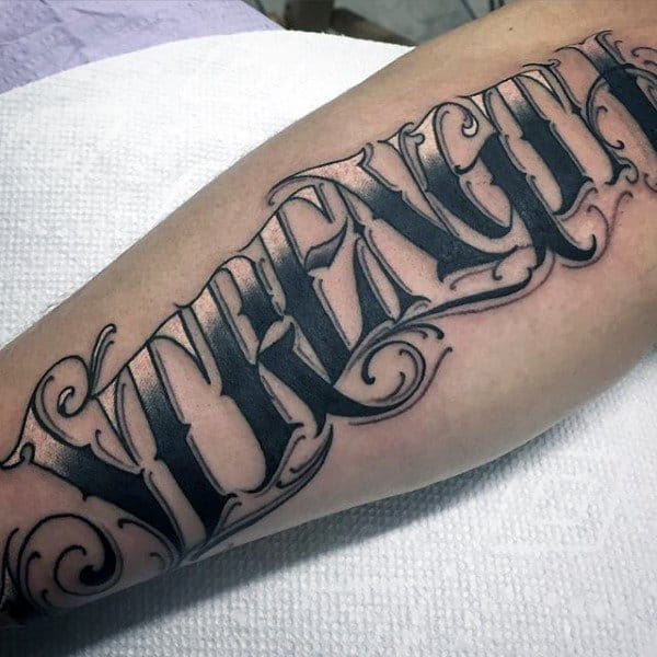 75 Tattoo Lettering Designs For Men - Manly Inscribed Ink ...