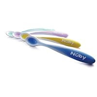 Nuby 3 Pack Soft Edge Spoon, Colors May Vary
