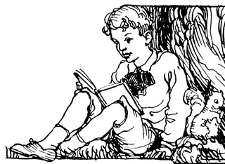 Boy reading