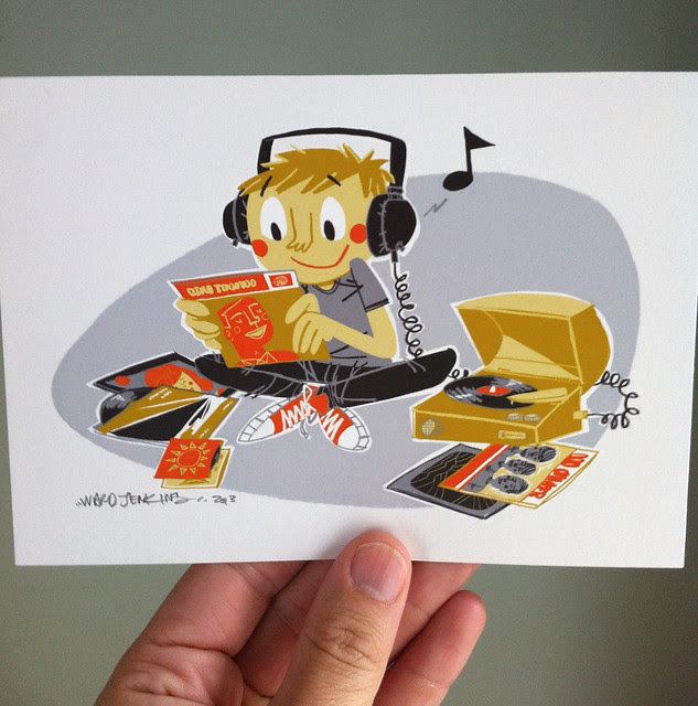 Etsy Update: Vinyl Kid print
