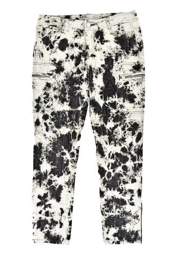 MICHAEL Michael Kors Black/White Skinny Utility Ankle Zip Pants
