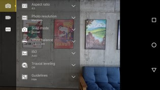 Camera interface - Motorola Moto M review
