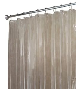 Amazon.com - InterDesign Vinyl Shower Liner, Long 72 x 84, Clear 
