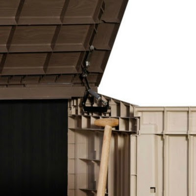 ... Woodland Horizontal Storage Shed - 30 cubic feet - UV Resin - NEW