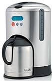 DeLonghi  DCM485 10-Cup Thermal Carafe and Coffeemaker, Brushed Stainless Steel