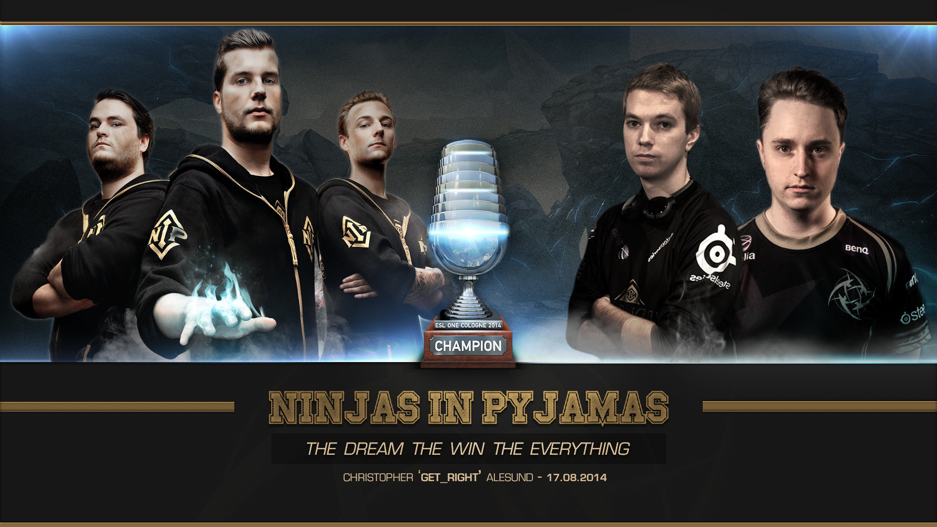 Wallpaper Celebrating Nips Victory At Cologne All Credit Goes To