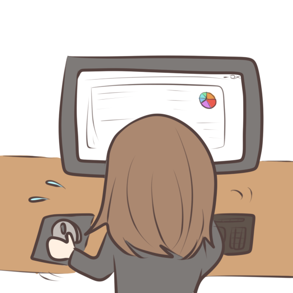 残業中のイラスト かわいいフリー素材が無料のイラストレイン
