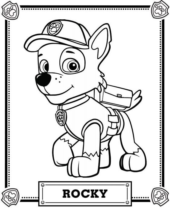 printable coloring pages for kids paw patrol - Clip Art Library