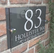 50+ Inspiration Decorative House Numbers Plaques, Modern House