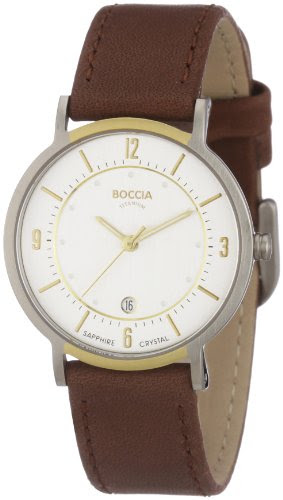 Boccia Ladies Titanium Leather Strap Watch B3154-03