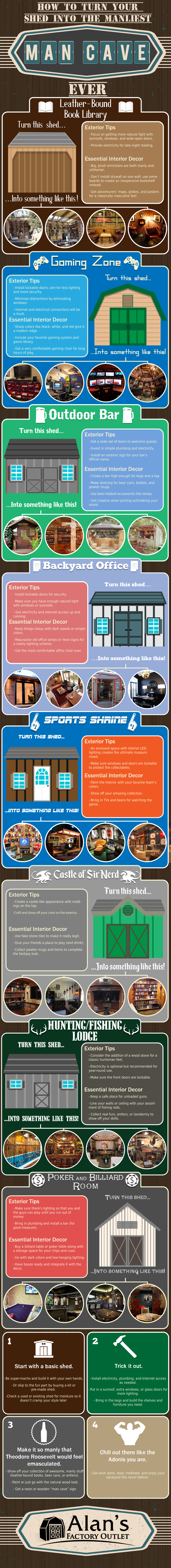 How to Turn Your Shed Into The Manliest Man Cave Ever