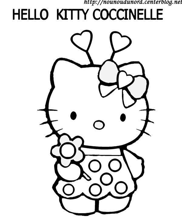 Coloriage Hello Kitty A Imprimer