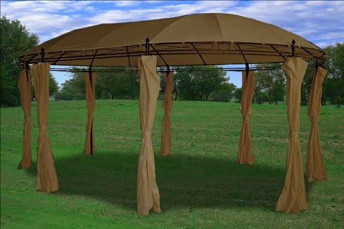 Deluxe Steel Frame Gazebo with Sidewal