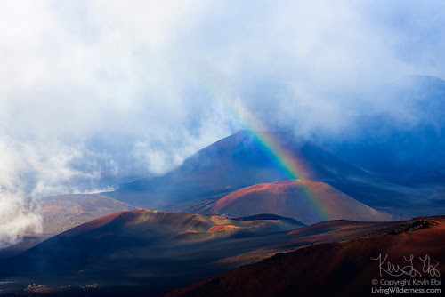 Rainbow over Haleakala, Haleakala National Park, Hawaii