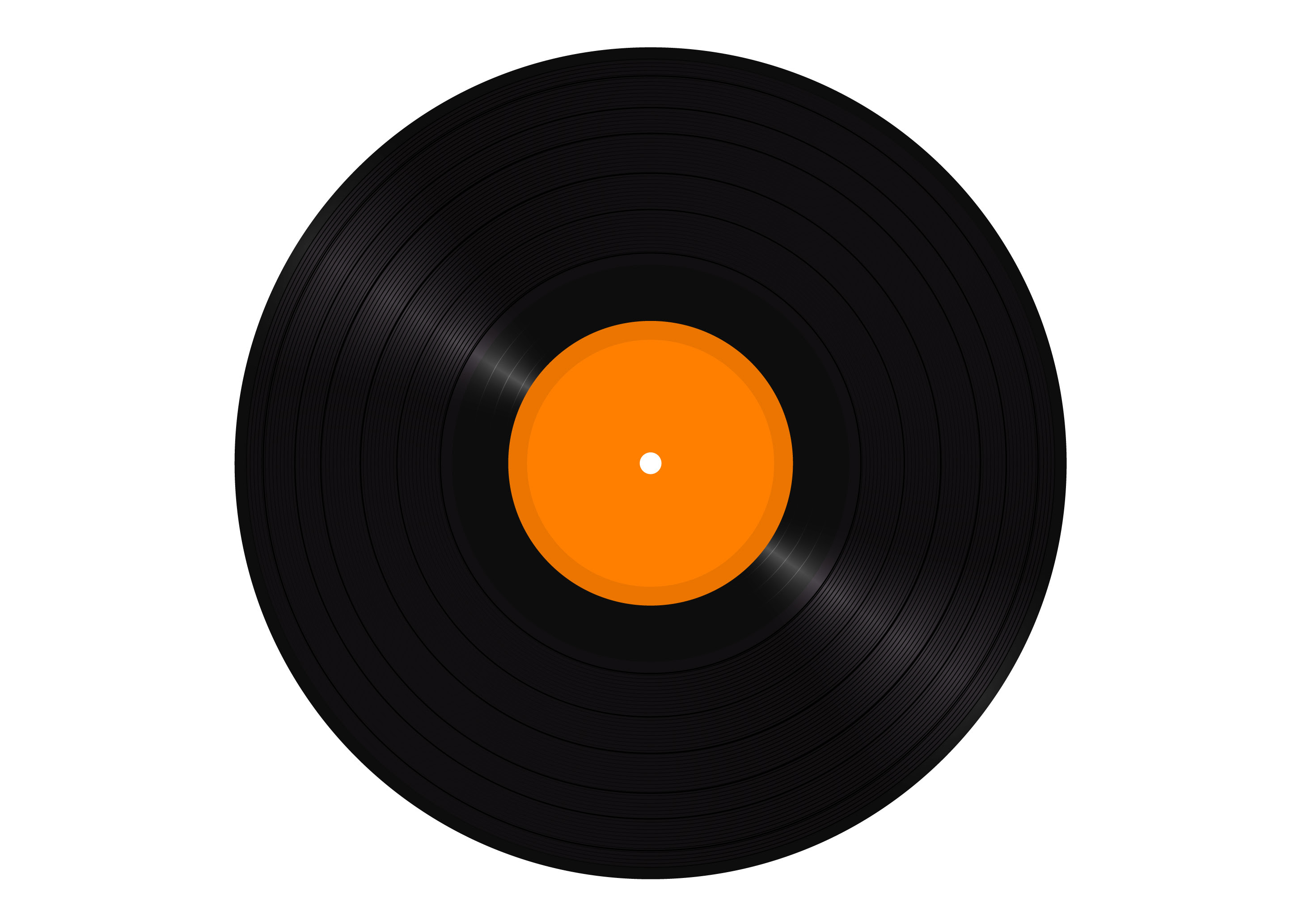Download Free vector vinyl LP disc