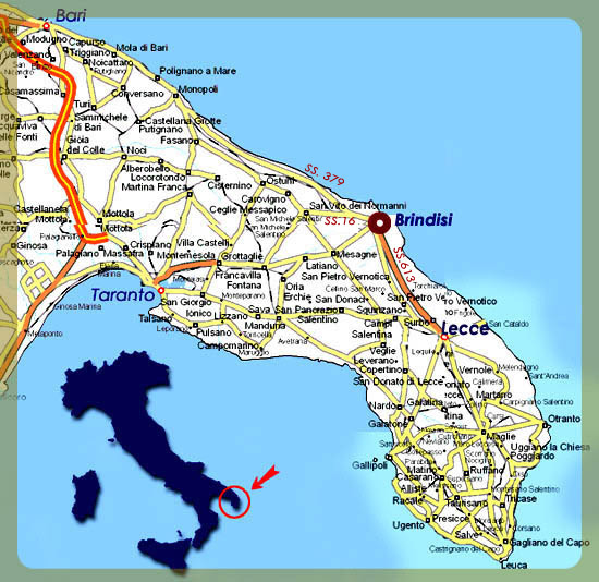 Cartina Della Puglia Con Tutti I Paesi