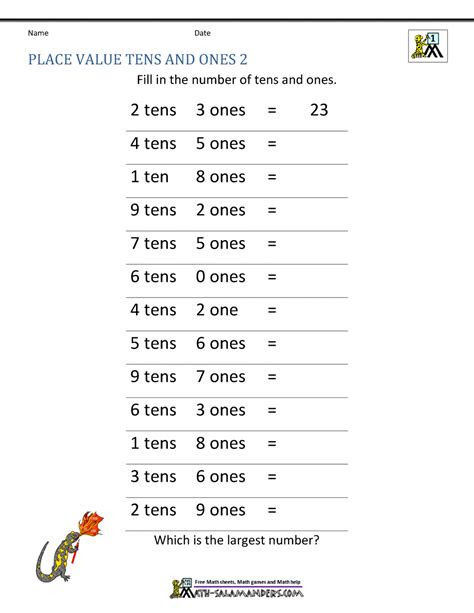 Webplace value is defined as the value of a digit based on its position within a number. math place value worksheets 2 digit numbers