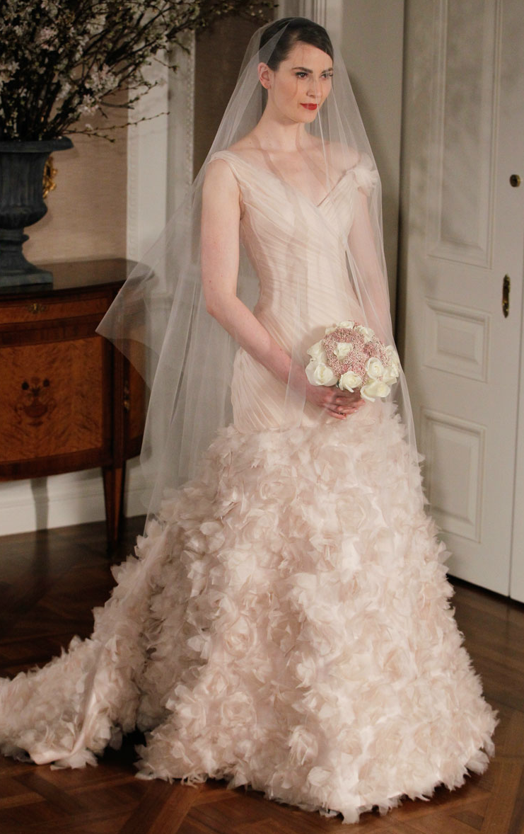 romona keveza wedding  dress  spring 2012 bridal  gowns  blush  