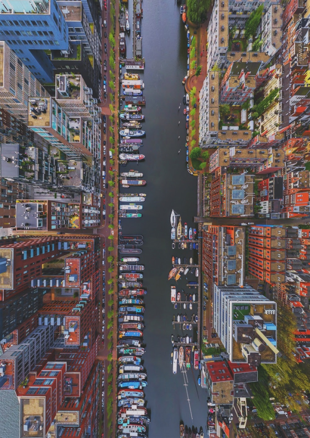 bird's eye view Amsterdam