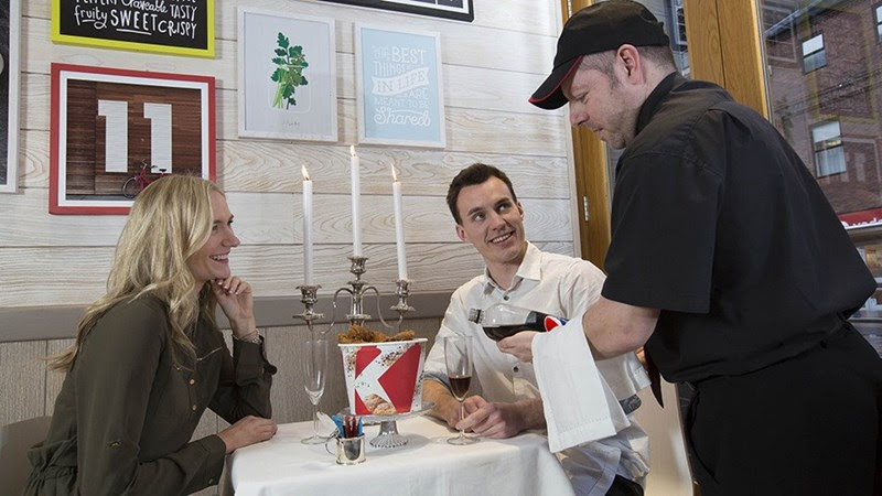 dating valentines day If You Really Want to Impress Someone, Give Them Doritos Roses and a Candlelit KFC Dinner