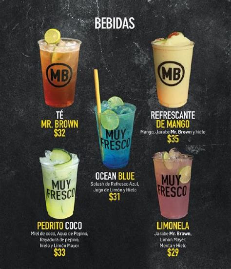 brown menu design