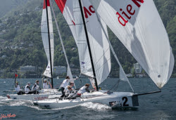 J/70s sailing Swiss lakes