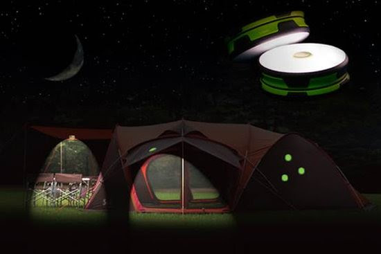 可吸附在帐篷上的便携式野营LED灯