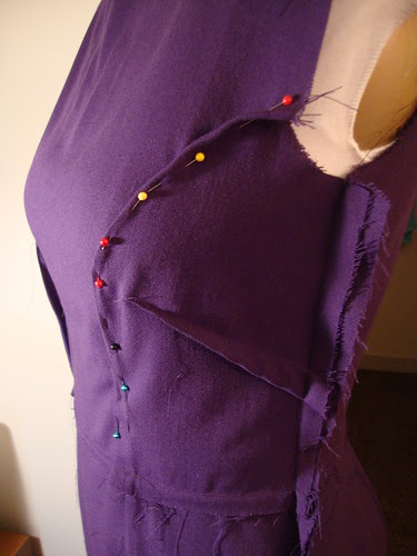 pinning out the excess