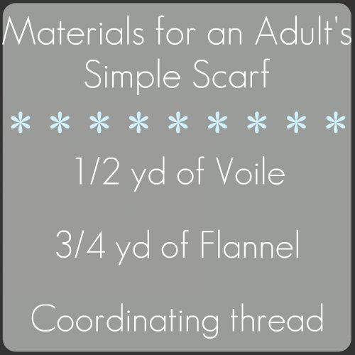 adult scarf materials