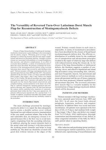 Adipofascial Flap Based on Reversed Sural Flow for ... - ESPRS