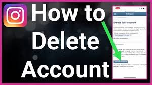 how to delete instagram account