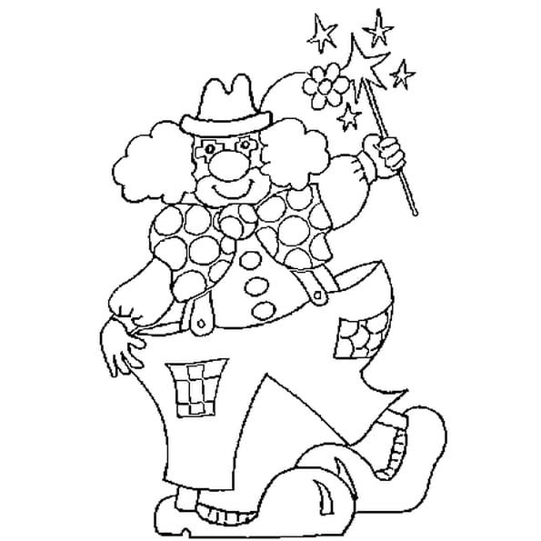 Coloriage Chaussure Clown