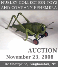 Auction of Hubley Collection Toys & Company Ephemera, Sunday, November 23, 2008