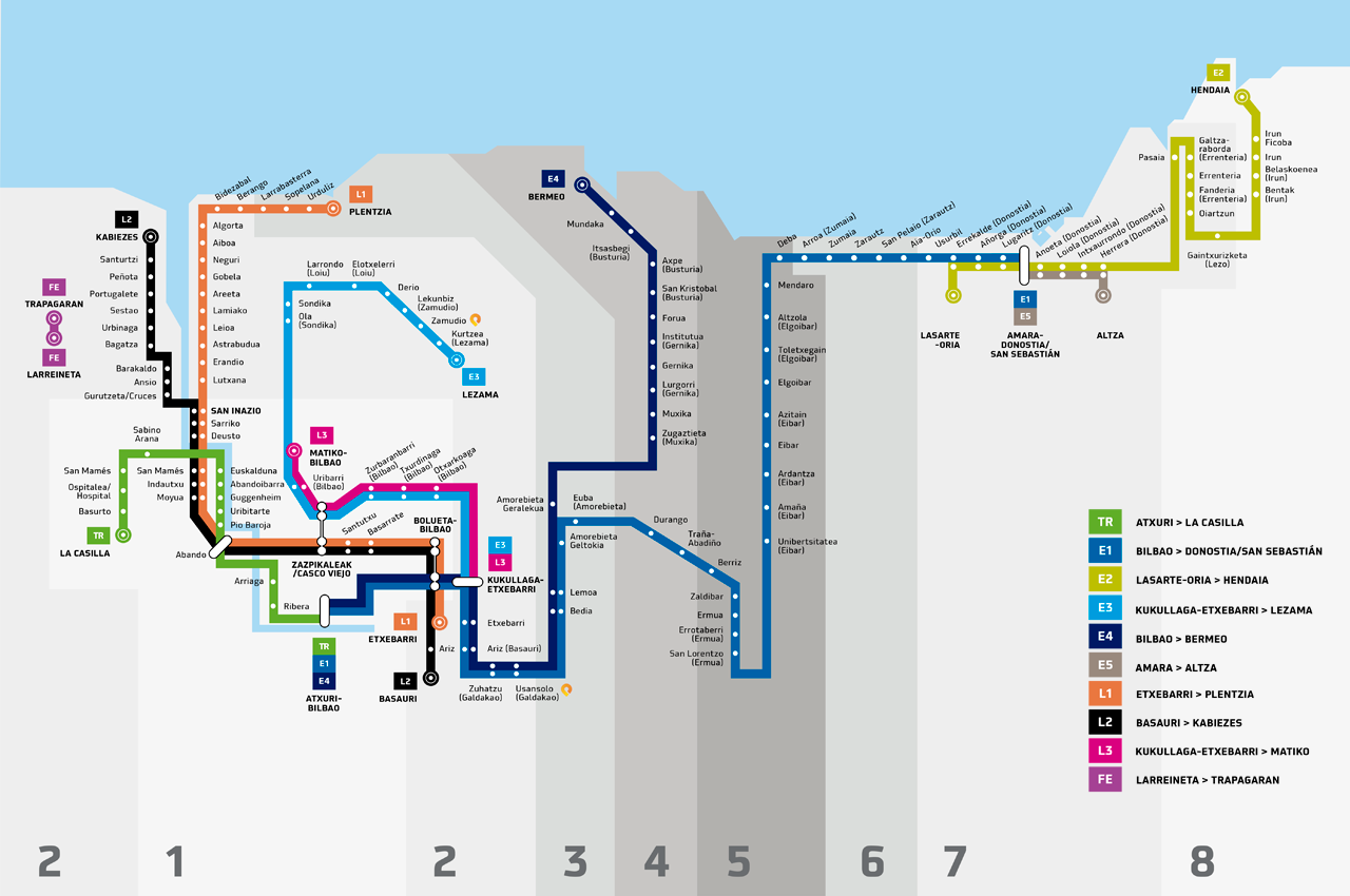 Mapa De La Linea 3 De Metro Bilbao El Correo