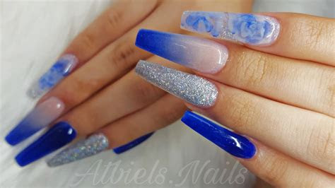 xl acrylic design  birthday nails youtube