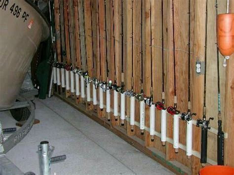 pin  jordan valverde  garage fishing rod storage
