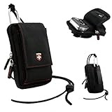 The Swiss Slim Protective Nylon Sleeve Case + Belt Clip + Lanyard For Olympus Digital Cameras